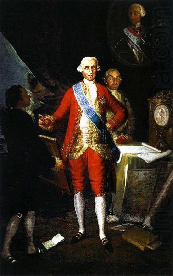 Portrait of Jose Monino, 1st Count of Floridablanca and Francisco de Goya, Francisco de Goya